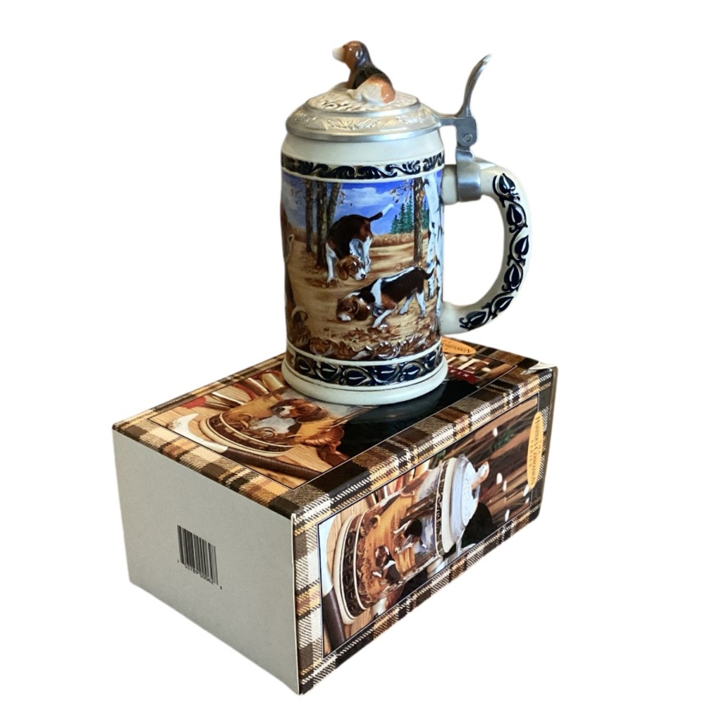 Anheuser Busch 1995 Hunter’s Companion Series Beer Stein Beagle